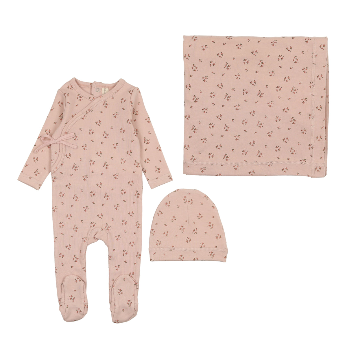 Lilette All Over Floral Layette Set - Slate main image 1