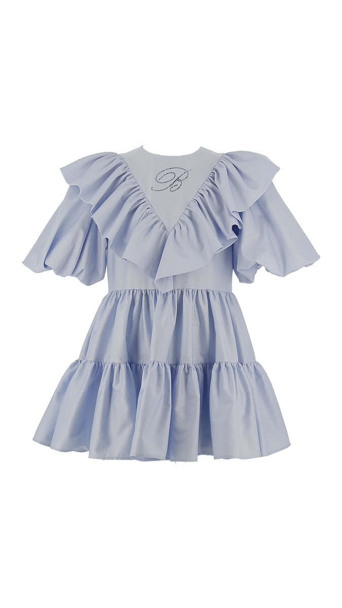 Miss Blumarine Blue Dress – Buttons and Bows