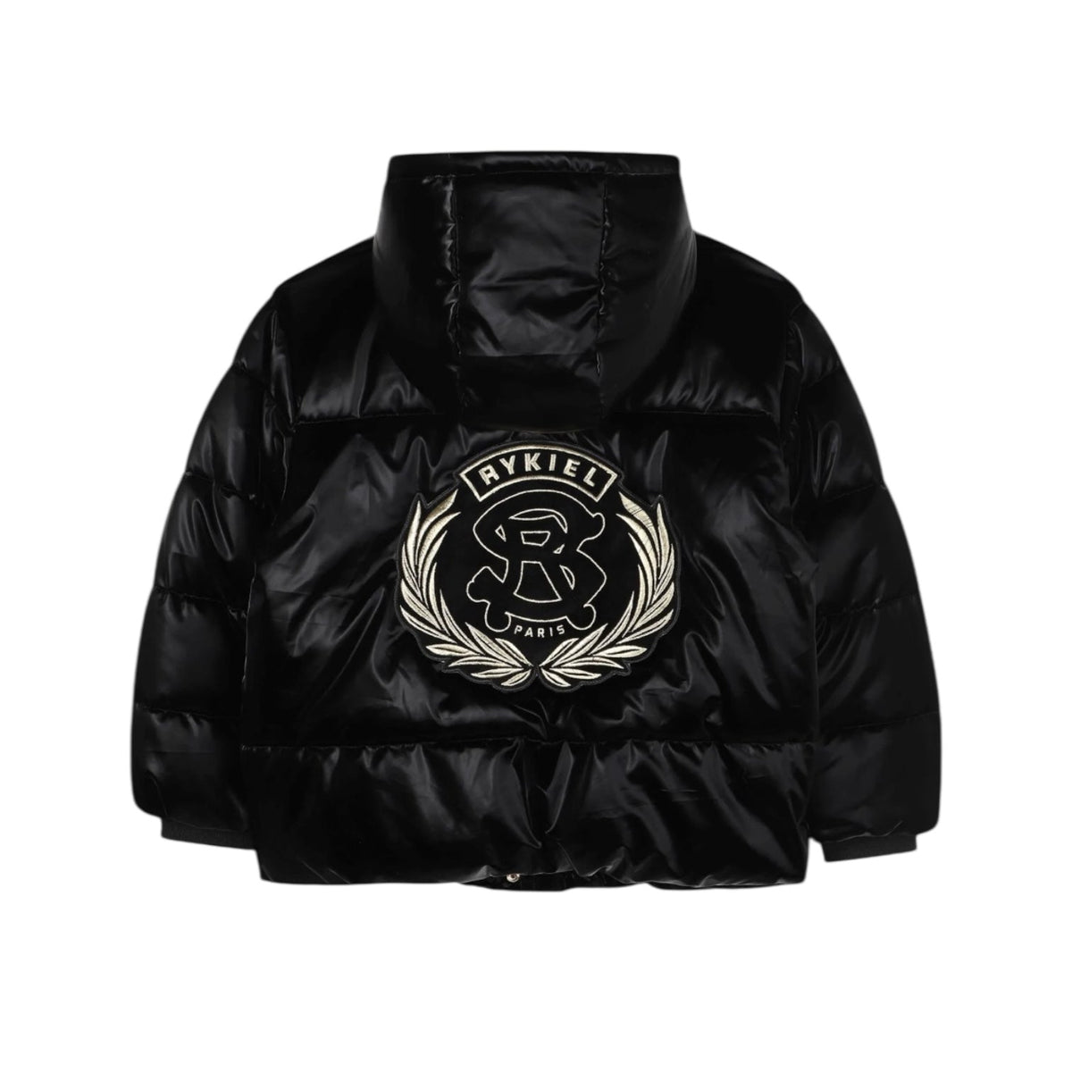 SONIA RYKIEL 黒毛皮クロップドジャケット M Sonia Rykiel Black Puffer Jacket – Buttons and Bows