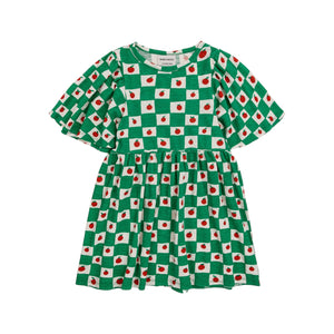 Bobo Choses Off White Tomato All Over Ruffle Sleeves Dress