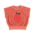 Piupiuchick Terracota w/ Apple Print Sleeveless Baby Sweatshirt