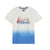 Scotch & Soda Off White Relaxed-Fit Artwork Dip-Dyed T-Shirt