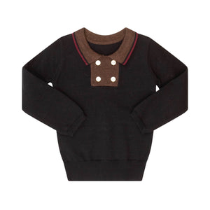 Kipp Black Colorblock Sweater