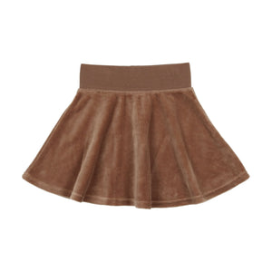 Lil legs Camel Velour Circle Skirt