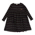 Lil Legs Black Multicolor Ribbed Placket Dress