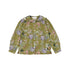 Christina Rohde Green Floral Blouse Top