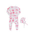 Parni PJ 96 Ivory/Pink Toile Footie