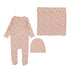 Lilette Shell Pink Floral Dainty Layette Set