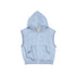 Valentina Denim Hooded Zipper Top