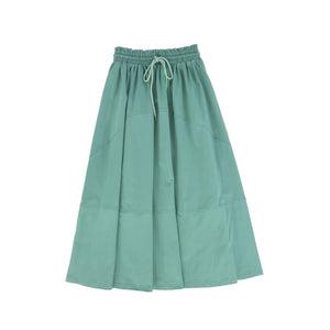 Valentina Green Seam Detail Maxi Skirt