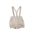 Le Bourdon Light Grey Velvet Suspender Bubble Short