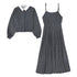 Valentina Black Chain Print Dress