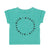 Piupiuchick Turquoise w/ Black Logo Print Baby T-Shirt