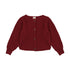 Lil Legs Deep Red Basic Cardigan