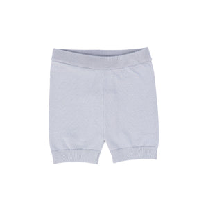 Le Bourdon Light Blue Flat Knit Shorts