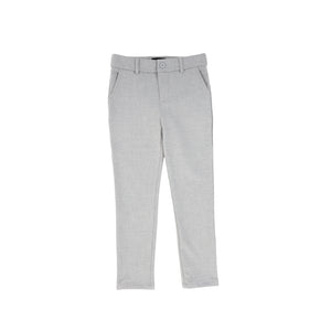 Bamboo Grey Wool Slim Pant