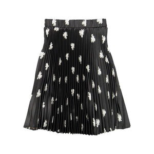 Olivia Rohde Black with White Flowers Skirt