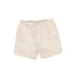 Le Bourdon Tan Textured Linen Shorts