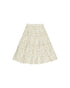 Rylee + Cru Ivory Lemons Tiered Midi Skirt