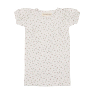 Farren + Me Floral Print Balloon Short Sleeve T-shirt