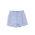 Le Bourdon Light Blue Textured Linen Shorts