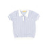 Le Bourdon Light Blue Striped Collar Sweater