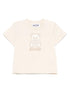 Moschino Beige Bear Print Baby SS Toned Tee