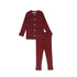 Parni K546 Burgundy Toddler Rhinestone Set