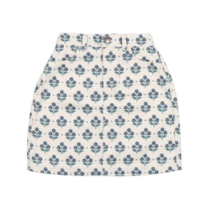 The New Society Hyacinth Print Leros Skirt