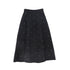 Valentina Black Jewel Wool Midi Skirt