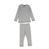 Bamboo Grey Cotton Ribbed Pajama Set