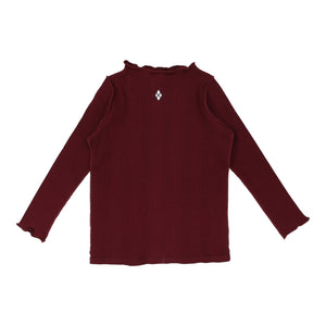 Lil Legs Burgundy/Em Funnel Neck