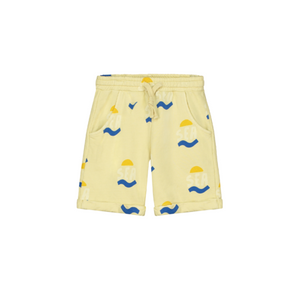 Bonmot Mellow Yellow Fleece Midi Short Sea