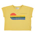 Piupiuchick Yellow w/ Multicolor Wave Print T-Shirt