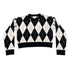 Design History Girls Black Combo  Cropped Sweater