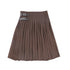 Valentina Brown Thin Pleated Skirt