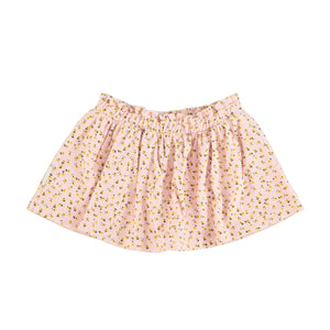 Piupiuchick Light Pink w/ Yellow Flowers Maxi Skirt (Size Down)