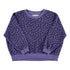 Piupiuchick Purple w/ Animal Print Terry Sweatshirt