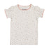 Kin+Kin K210 Pink Floral Puffed Short Sleeve Ribbed T-Shirt