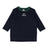 Lil Legs Girls Navy Long Sleeve Tee