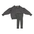 Lil Legs Mid Grey Multi Floral Knit Set