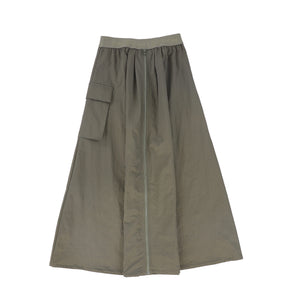 Bace Olive Zipper Cargo Skirt