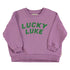 Piupiuchick Purple w/ wanted & wild Print Sweatshirt