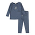 Lil Legs Off Blue Emblem Lounge Set