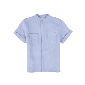 Le Bourdon Light Blue Front Pocket Shirt