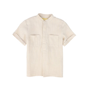 Le Bourdon Tan Front Pocket Shirt