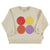 Piupiuchick Ecru w/ Multicolor Circles Print Sweatshirt