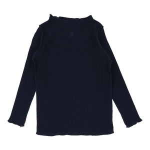 Lil Legs Navy Funnel Neck