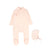 Bebe Jolee Pink Piped Wrap Footie