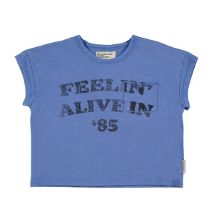 Piupiuchick Blue w/ Feeling Alive Print T-Shirt